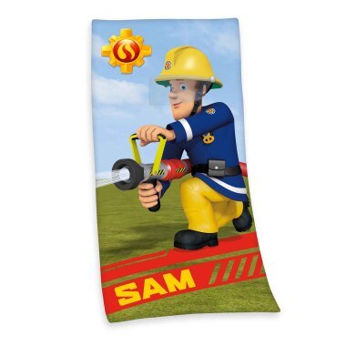 Feuerwehrmann Sam Velourstuch, Größe: 150 x 75 cm