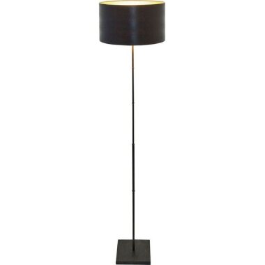 Holländer Stehlampe Bambus Eisen Braun-Schwarz