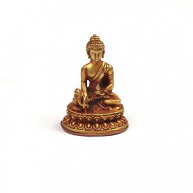 Just Be Medizin Buddha vergoldet