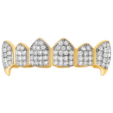 One size fits all Top Grillz VAMPIRE ZIRKONIA