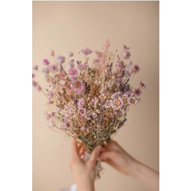 Rosa Gänseblümchen & Lavendelstrauß/Babyblumenblumen