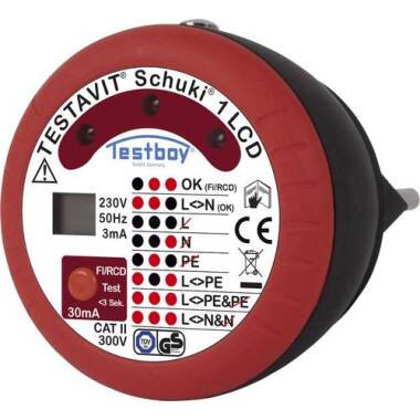 Testboy Testavit Schuki 1 LCD Steckdosentester
