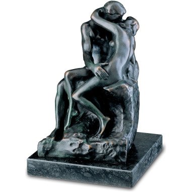 Auguste Rodin: Skulptur 'Der Kuss' (27 cm), Version in Kunstbronze