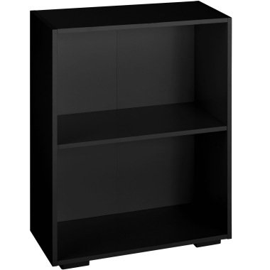 Bücherregal Lexi 2 Fächer 60x30x77cm schwarz