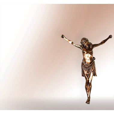 Grabfigur mit Jesus & Jesus aus Bronze