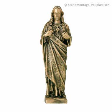Jesus Figur & Christus der Erlöser Skulptur Bronze Jesus Herz