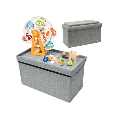 Kinder Aufbewahrungsbox mit Bauplatte 53x27x30