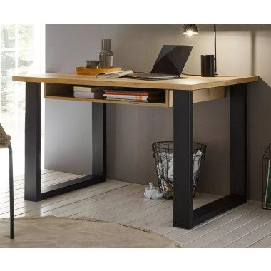 Schreibtisch Groß & Schreibtisch Stove in Old Style hell 125 x 60 cm