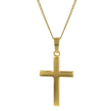 trendor 41902 Halskette mit Kreuz Gold 333/8K