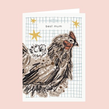Best Mum Mutter-Tageskarte Henne-Karte Mama