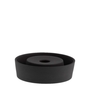 Kerzenhalter Valltorp glossy black ⌀: 21 cm