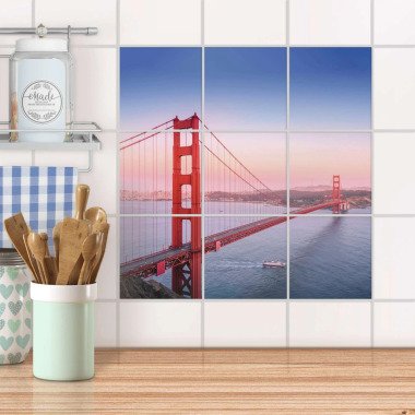 Klebefliesen für Küche & Bad Design: Golden Gate 15x15 cm