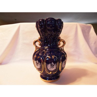 Vintage Kobaltblaue Vase 12