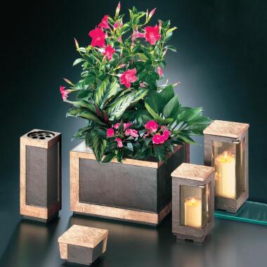 Blumenschale Grab & Moderne Grabschmuck Kombination aus Bronze verschiedene