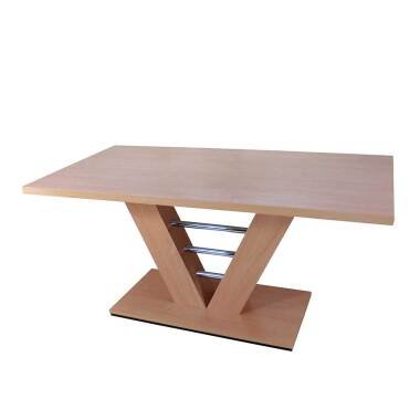 Buchenholztisch aus Buche & V Esstisch in Buche 160 cm breit