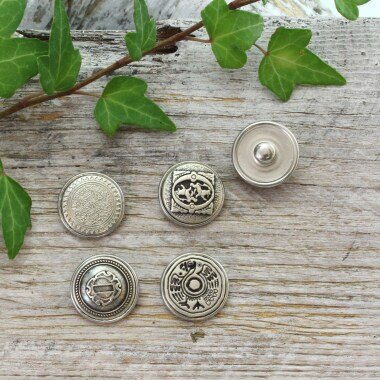 Clicks Metall Kompatibel Auswahl Ornament/Ethno Keltisch Chunks Snap Button