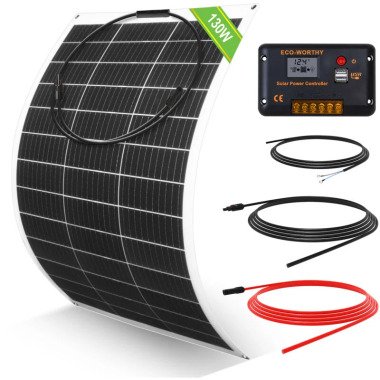 Eco-worthy 130W 12V flexibel Solarpanel Kit