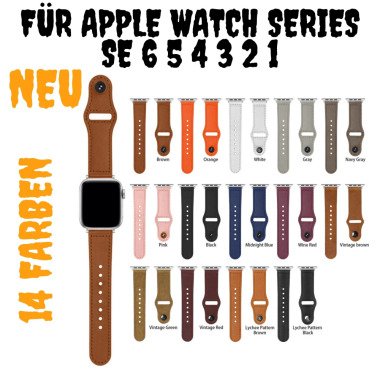 Ersatzarmband Lederarmband Für Apple Watch Iwatch Se 6 5 4 3 2 1 | Luxus