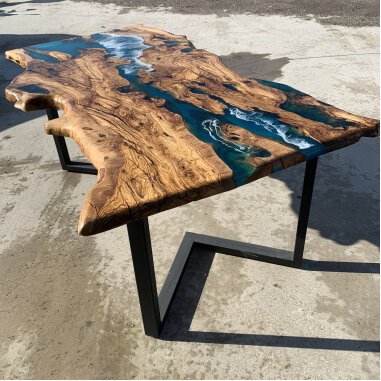 Esszimmer/Küche Bar Tisch Holz Epoxidharz