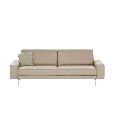 hülsta Sofa Sofabank aus Leder HS 450 grau Polstermöbel Sofas Einzelsofas