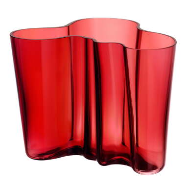 Iittala Aalto Vase Savoy 160 mm, cranberry rot