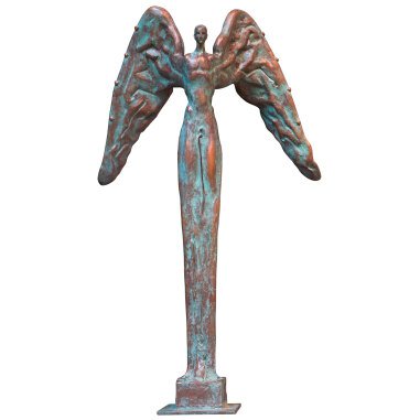 Manfred Reinhart: Skulptur 'Engel', Bronze