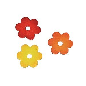 Rayher Holz-Streudeko rot/orange/gelb Blüten