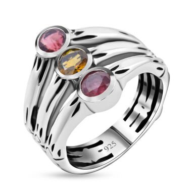 Royal Bali Kollektion Mehrfach-Turmalin Ring