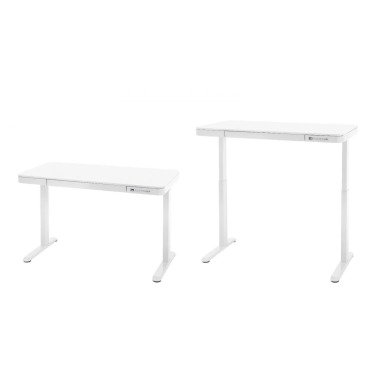 Schreibtisch Barco in weiß elektrisch höhenverstellbar