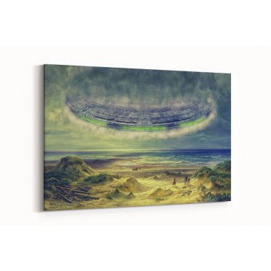 Wohnzimmer-Bild & Wandbild Ufo | Xl Kunstdruck Auf Leinwand Extra Large