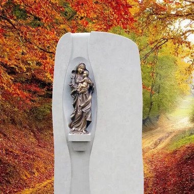 Ausgefallener Grabstein mit Skulptur & Schã¶ner Naturstein Grabstein