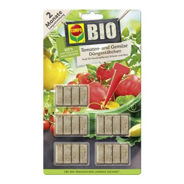 BIO Tomaten- und Gemüse Düngestäbchen (20 Stäbchen)