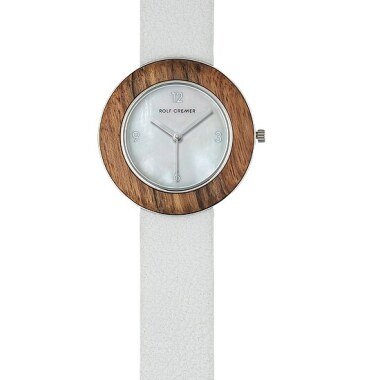 Damen Uhr mit Lederarmband & Damenuhr von Rolf Cremer Wood 507110