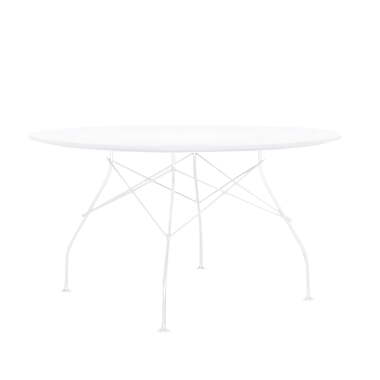 Kartell Glossy Outdoor Tisch Ø 128 x H 72 cm, weiß