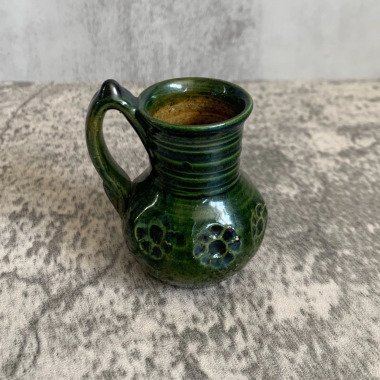 Keramik Miniatur Glasierte Vase/Eine Knospe