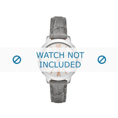 Lederband für Uhren in Grau & Michael Kors Uhrenarmband MK2479 Leder Grau + grauen nähte