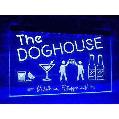 The Dog House Led Neon Leuchtbar Schild Home
