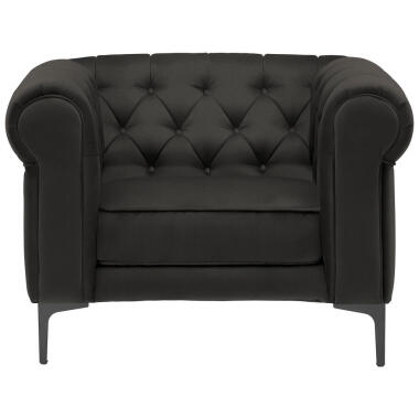 Barocksessel & Carryhome CHESTERFIELD-SESSEL Anthrazit