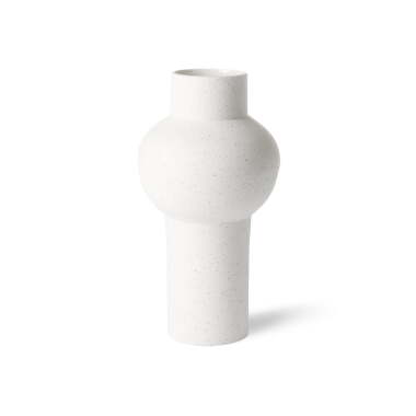 HKliving Speckled Clay Vase round, M, Ø 15
