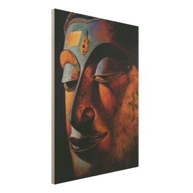 Holzbild Spirituell Bombay Buddha