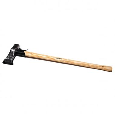 Holzspalthammer 3,2 kg, Lederstiel- und Lederschneidenschutz und USA-Hickorystie