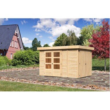 Karibu Holz-Gartenhaus/Gerätehaus Retola