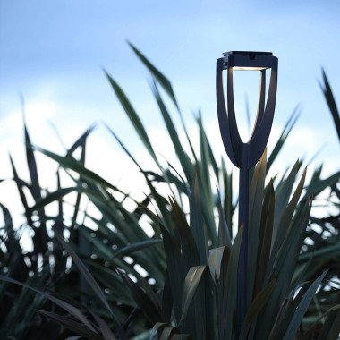 LED-Solarleuchte Tulip mit Erdspieß, anthrazit