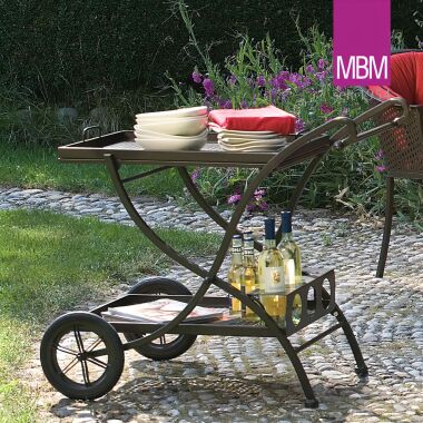 Tisch rollbar für Garten & Terrasse MBM Metall/Eisen