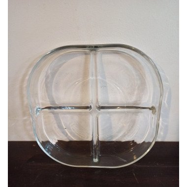 Vintage Glas Knabber Teller. Sehr Guter Zustand
