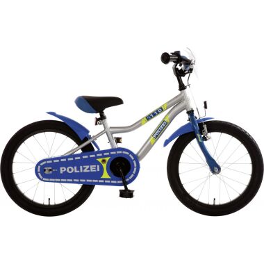 Bachtenkirch Kinderfahrrad Polizei Kuma 18 Zoll blau silber neon