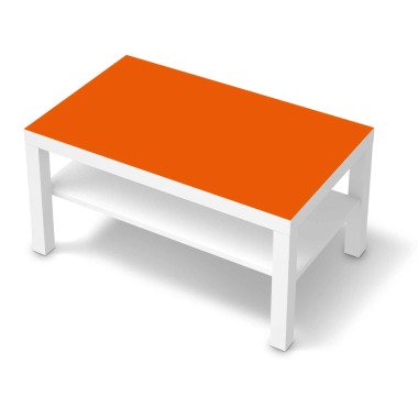 Designtisch von Orange & Möbelfolie IKEA Lack Tisch 90x55 cm Design: Orange