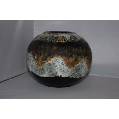 Grabvase aus Keramik & Ruscha Art 822/1 Design 12, 5cm Keramik Vase 70S