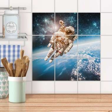 Klebefliesen für Küche & Bad Design: Outer Space 15x15 cm