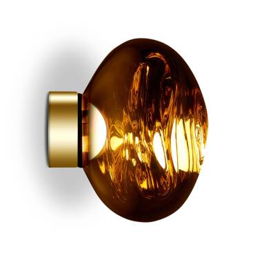 Tom Dixon Melt Surface Mini LED-Wandleuchte gold